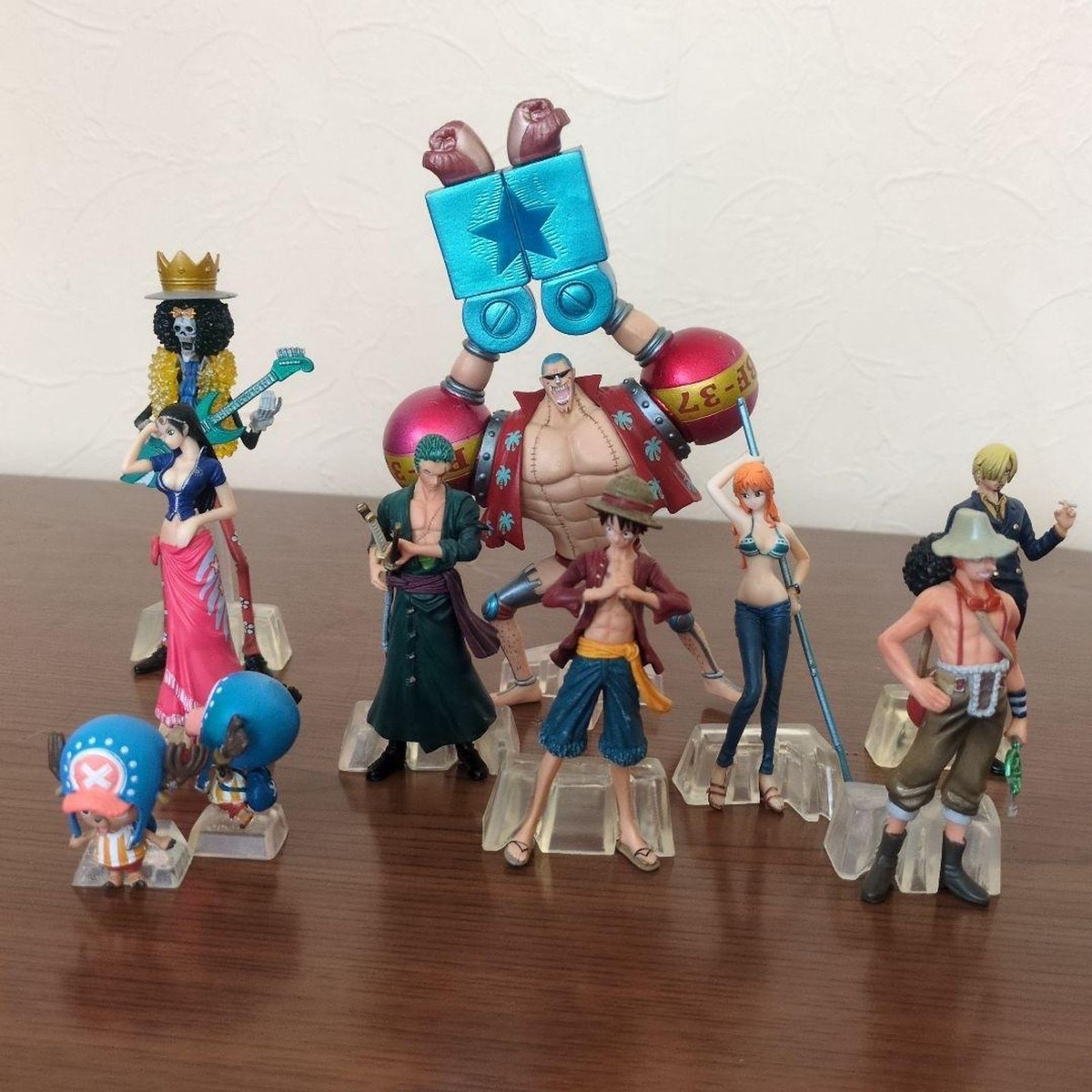 One Piece Anime Figures Set of 9 - Various Characters | eBay