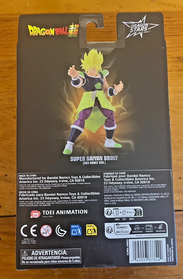 Dragon Stars Bandai Dragon Ball Super Super Saiyan Broly Target exclusivo nuevo en caja Foto 3 de 4