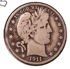 1911-S Barber Half Dollar,  #2959