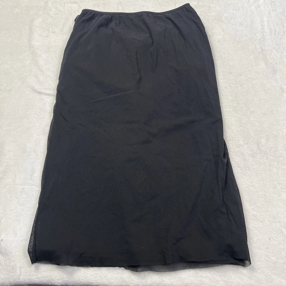 Vivienne Tam Black Pencil Skirt Knot Loop Detail Knee Length Stretch Lined - Image 3 of 4