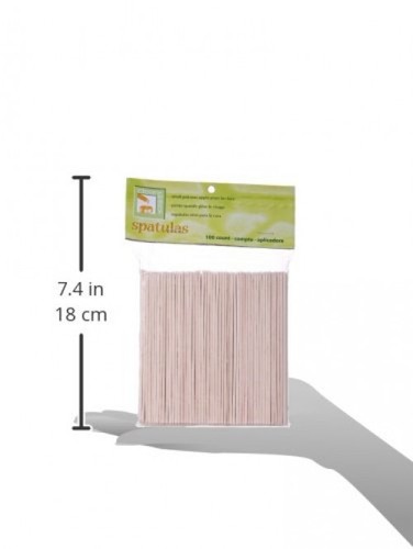 Clean Plus Easy Face Wood Applicator Spatula, Small, 100 Count - Picture 2 of 2