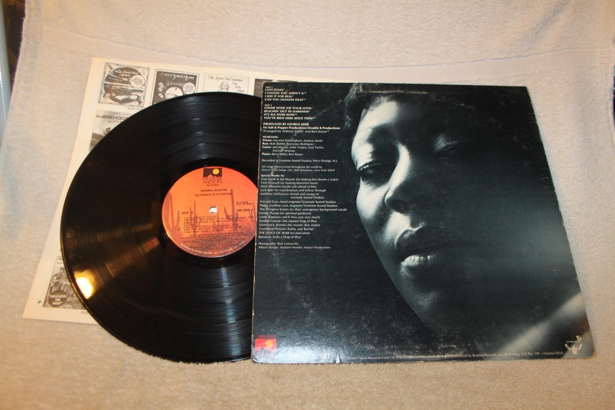 1976 NORMA JENKINS Patience Is A Virtue, LP, Desert Moon DMS-3200, PROMO,  VG++