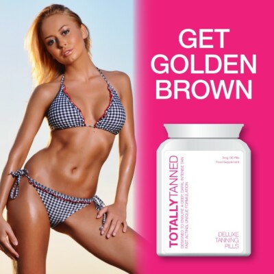 GET A DEEP DARK GOLDEN TAN WITHOUT SUN EXPOSURE BY TOTALLY T  - 30 PILLS