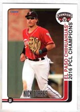 Nick Torres 2016 Choice El Paso Chihuahuas PCL Champions