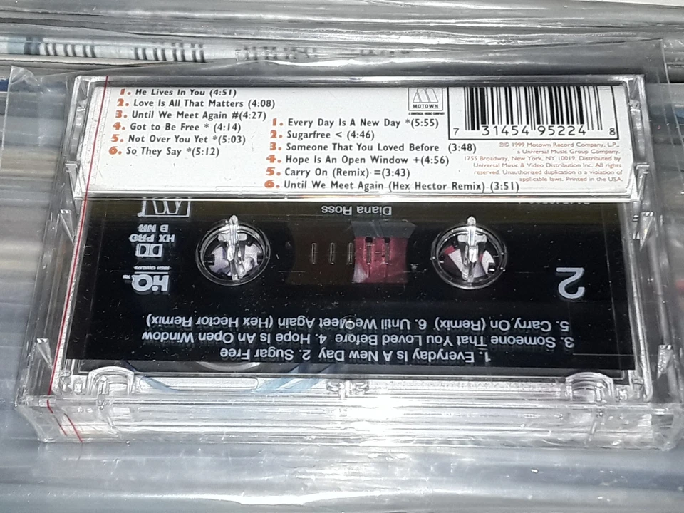 DIANA ROSS EVERY DAY IS A NEW DAY CASSETTE USA ED HYPE STICKER SEALED R&B SOUL - Image 2 of 4