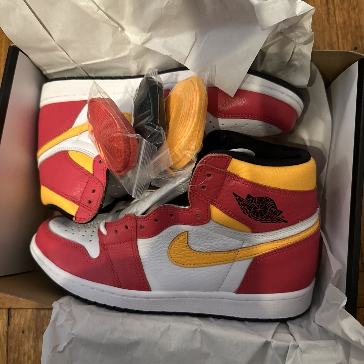Size 10 - Jordan 1 Retro High OG Light Fusion Red 2021 Size 10 - Jordan 1 Retro High OG Light Fusion Red 2021