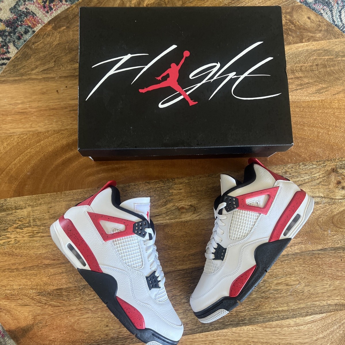 Size 10 - Jordan 4 Retro Mid Red Cement BRAND NEW DS | eBay display picture 1
