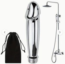 Vaginal Anal Clean Douche Bath Penis Shape Shower Head Colonic Irrigation Enema