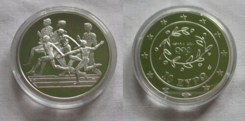 10 Euro Silber Münze Griechenland Olympiade Staffellauf 2004 PP (140209) - Bild 1 von 1