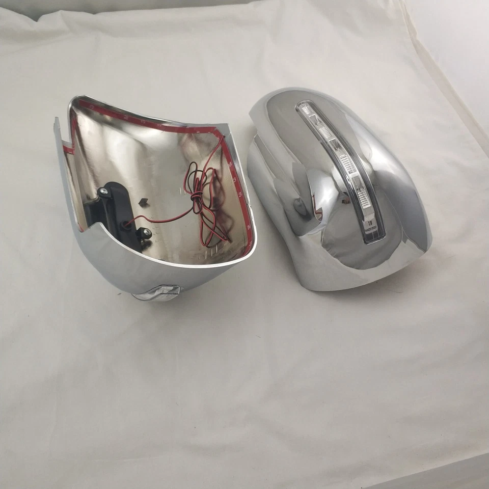 Chrome Side Mirror Cover Trim with Light For 06-13 Suzuki Grand Vitara led 2pcs - Imagem 4 de 4