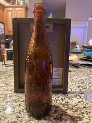 Vintage Elk Run Brewing Co. Punxy. PA Amber Glass Beer Bottle