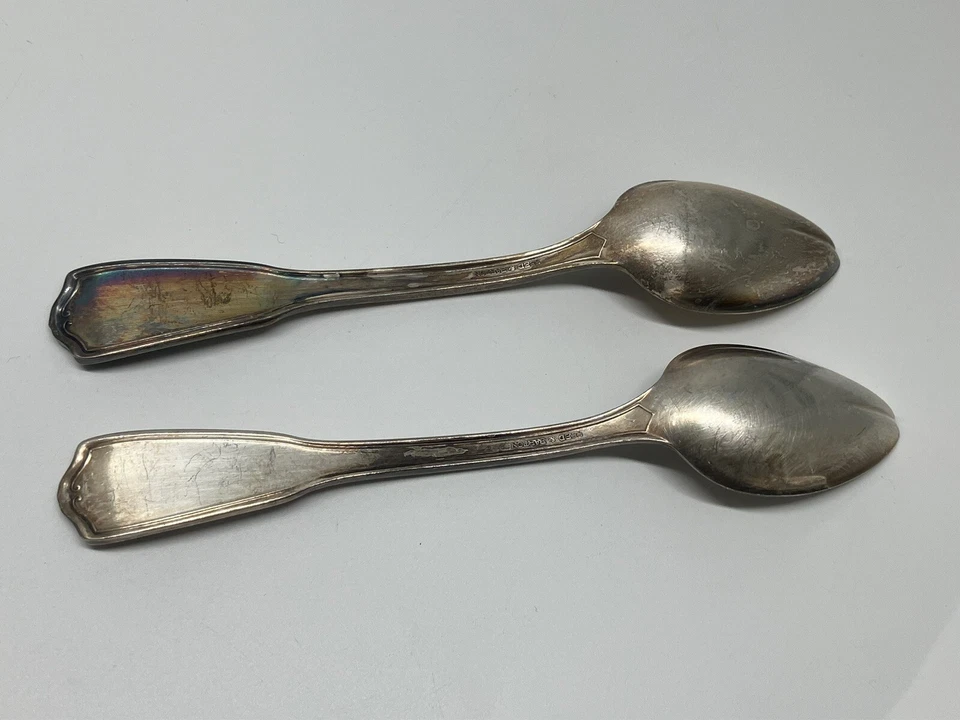 Juego de 2 cucharas Reed & Barton plateadas - 🥄 Foto 4 de 4