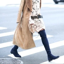 Stuart Weitzman | Jocey Suede Over The Knee Boots- Gray- New‎ 7.5