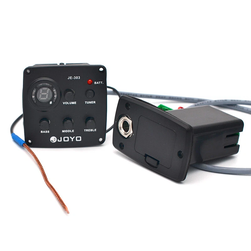 Звукосниматели для акустической гитары JOYO JE-303 3-полосный эквалайзер тюнер пьезо предусилитель звукосниматели - Изображение 2 из 4