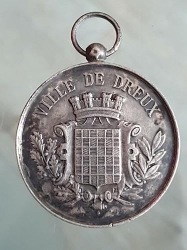 Médaille 1884 SAPEURS POMPIERS Concours Manoeuvre de Pompes DREUX ORIGINAL - Photo 1 sur 12