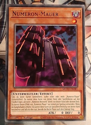 Yugioh - Numeron Mauer - MGED-DE081 - Rare - Maximum Gold: El Dorado - 1.Aufl.