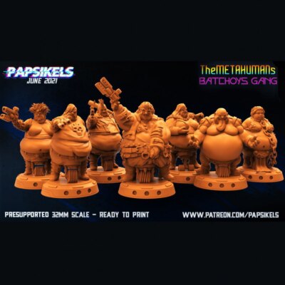 Batchoy Gang | Meta Humans | Varied Options | Papsikels | 32mm scale