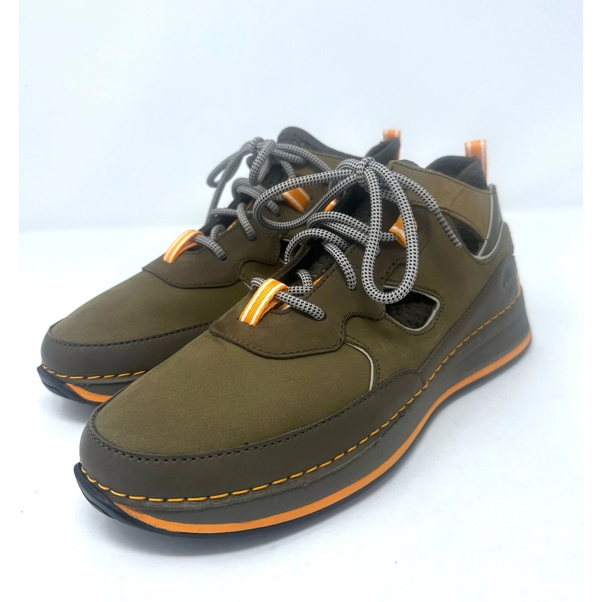 Women 7.5 Timberland Hiking Boots Timberloop Trekker City Hiker Olive Nubuck