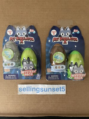 2X Pet Simulator X Series 1 - Two Pack Mystery Egg - W/ DLC CODE - IN HAND