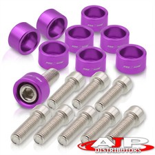 For Civic Integra Delsol D15 D16 B16 B18 Jdm Exhaust Header Manifold Bolt Purple