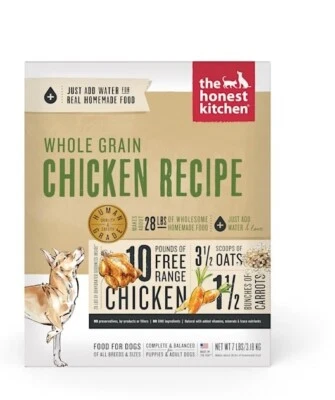 The Honest Kitchen Dehydrated Whole Grain Chicken Recipe Dog Food, 7 lbs.