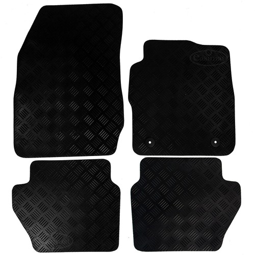 Fits Ford Fiesta Mk7 20112017 Tailored Rubber Car Mats Black 4pc Floor
