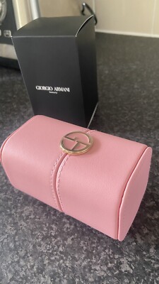 Giorgio Armani rosa Waschtisch Etui Box - Neu