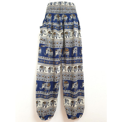 Ladies Smock Harem Pants Bohemian Boho Hippie Aladdin Yoga Genie Trousers HECS