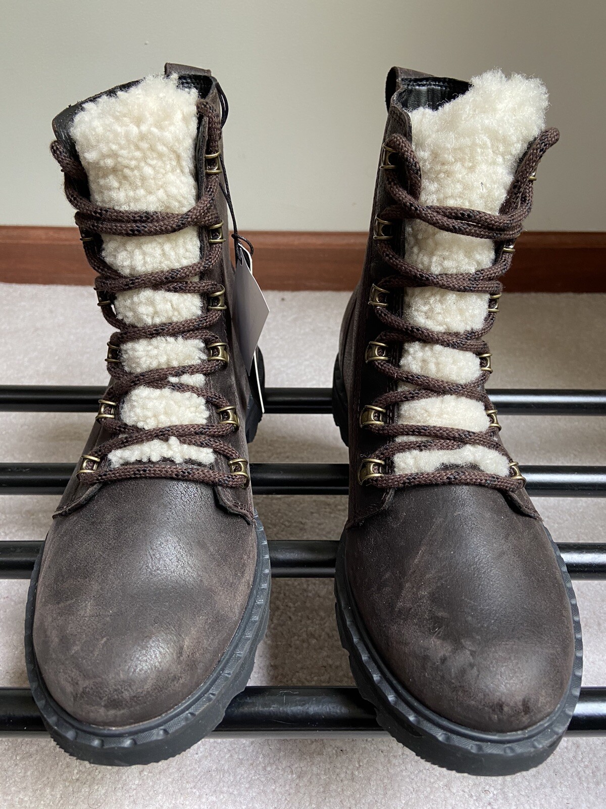 lennox shearling booties