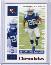 JONATHAN TAYLOR 2020 Panini Chronicles BRONZE ROOKIE CARD #42 - COLTS