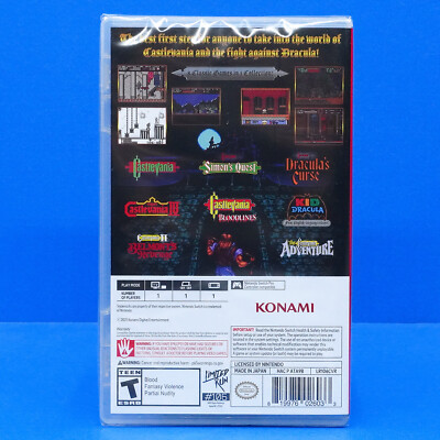 Castlevania Anniversary Collection Collector - Nintendo Switch - Neuf Limited Run Games