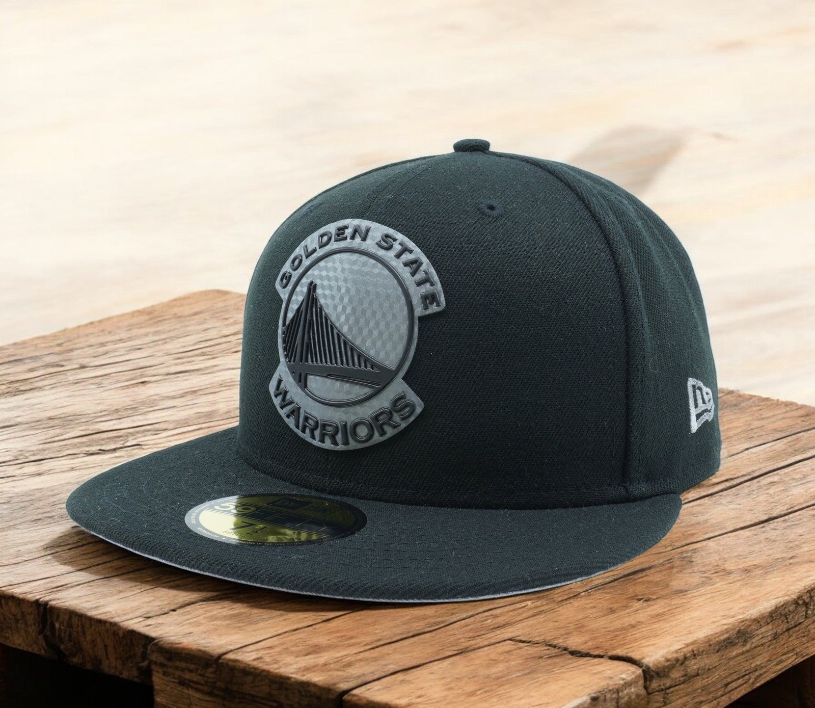 80481728 Мужская футболка New Era NBA Golden State Warriors с логотипом Hexshine 59 в обтяжку 6790₽
