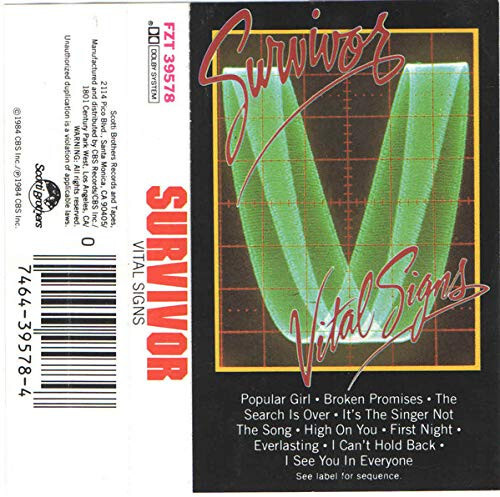 Survivor - Vital Signs - audio cassette tape - Picture 1 of 1