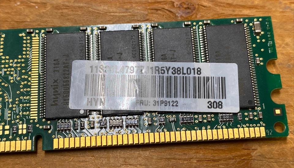 512MB Hynix DDR1 RAM PC2700U 333MHz CL2.5 HYMD264646A8J-J AA Memory - Image 3 of 4