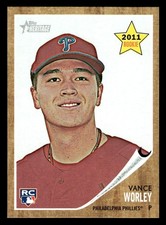 2011 Topps Heritage - Vance Worley #C54 Philadelphia Phillies