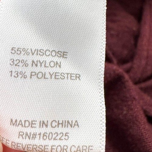 Stitchdrop Knit Tie Waist Cowl Neck Sweater Dress Burgundy Fall Winter Sz L NWT - Picture 9 of 11