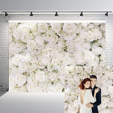 White Rose Floral Photography Photography Rose Theme Valentines Day Party 7x5FT