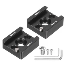 2 Pcs Cold Shoe Mount Adapter, Cold Shoe Extension Extender with 1/4" Screws