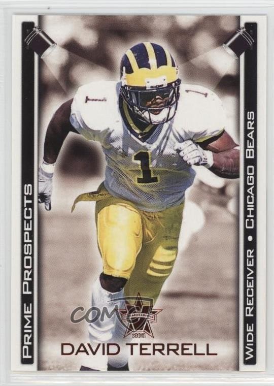 2001 Pacific Vanguard Prime Prospects Bronze David Terrell #5 m5x