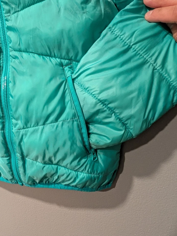 Under Armour Puffer Jacket Mint Green Size Youth Medium Girl's - Image 3 of 4