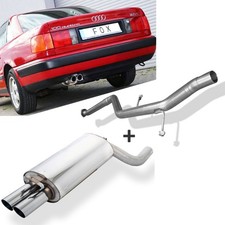 FOX Racing Sportanlage ab Kat 2x70mm Audi 100/A6 quattro Typ C4 2.6l 2.8l 2.5TDI