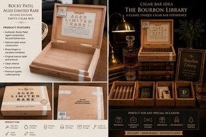 ROCKY PATEL AGED LIMITED RARE (ALR) SECOND EDITION EMPTY CIGAR BOX