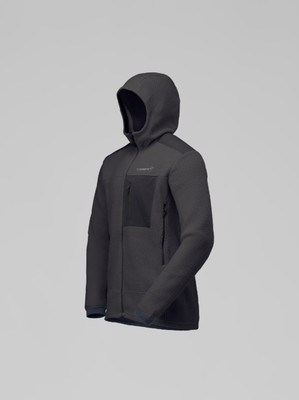 Norrona Trollveggen Warm3 Hooded Fleece Jacket Mens Phantom Grey