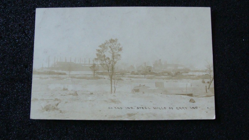 Earl 1900's Gary, IN.  RPPC So. end IND. Steel Mills by A.J. Schumann Chicago