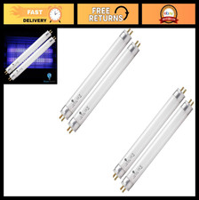 6W Fluorescent Tube Bulbs 4-Pack, G5 Base, 9" Full Length Replacement, F6T5/BL