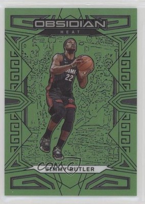 2022-23 Panini Obsidian Electric Etch Green Flood 15/25 Jimmy Butler #7 hs9