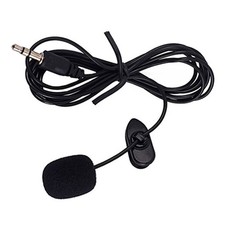 Mini Clip Microphone Lavalier Microphone for Lectures Interviews Black