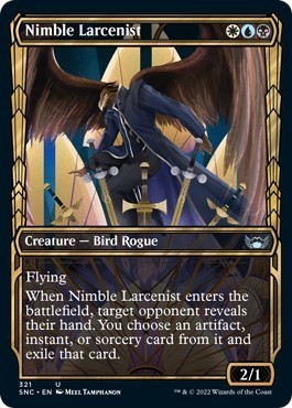Nimble Larcenist (Showcase)   321 MTG NM  - Streets of New Capenna
