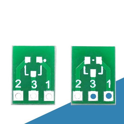 5pcs Double-Side SMD SOT223 SOT89 to DIP SIP3 Adapter PCB Board Converter