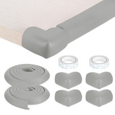 2Pcs 6.5ft x 1.4" Edge Corner Protector with 4 Corners Protectors, Gray